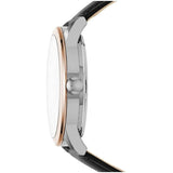 Buy Shop Fossil Flynn Mechanical Black Dial Black Leather Strap Watch for Men - BQ2216 USA Online