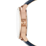 Buy Shop Fossil Flynn Mechanical Blue Dial Blue Leather Strap Watch for Men - BQ2219 USA Online