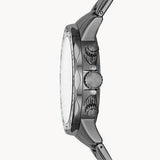 Buy Shop Fossil Bannon Multifunction Chronograph Grey Dial Grey Steel Strap Watch for Men - BQ2491 USA Online