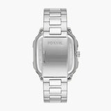 Buy Shop Fossil Inscription Multifunction Black Dial Silver Steel Strap Watch for Men - BQ2655 USA Online