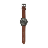 Buy Shop Fossil Brox Multifunction Grey Dial Brown Leather Strap Watch for Men - BQ2800 USA Online