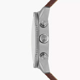Buy Shop Fossil Brox Multifunction Green Dial Brown Leather Strap Watch for Men - BQ2801 USA Online