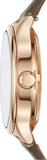 Buy Shop Fossil Suitor Mechanical Grey Dial Grey Leather Strap Watch for Women - BQ3265 USA Online