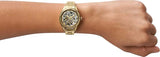 Buy Shop Fossil Rye Automatic Skeleton Gold Dial Gold Steel Strap Watch for Women - BQ3755 USA Online