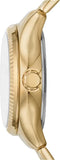 Buy Shop Fossil Rye Automatic Skeleton Gold Dial Gold Steel Strap Watch for Women - BQ3755 USA Online