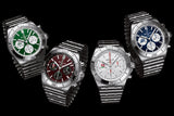 Buy Shop Breitling Chronomat B01 42 Six Nations England White Dial Silver Steel Strap Watch for Men - AB0134A71A1A1 USA Online
