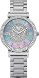 Buy Shop Michael Kors Caitlin Crystal Dial Silver Steel Strap Watch for Women - MK3331 USA Online
