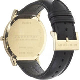 Buy Shop Burberry The City Gold Dial Black Leather Strap Watch for Men - BU2353 USA Online