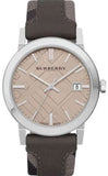 Buy Shop Burberry The City Grey Dial Leather Strap Watch for Men - BU9020 USA Online