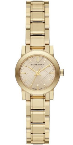 Buy Shop Burberry The City Gold Dial Gold Steel Strap Watch for Women - BU9227 USA Online