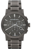 Burberry The City Grey Dial Gunmetal Grey Steel Strap Watch for Men - BU9354