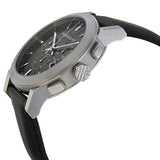 Burberry The City Grey Dial Black Leather Strap Watch for Men - BU9359