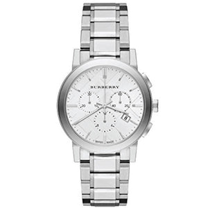 Buy Shop Burberry The City White Dial Silver Steel Strap Watch for Men - BU9750 USA Online