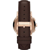 Burberry The City Grey Dial Brown Leather Strap Unisex Watch - BU9755