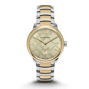 Buy Shop Burberry The Classic Gold Dial Two Tone Steel Strap Watch for Men - BU10011 USA Online