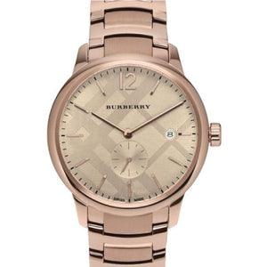 Buy Shop Burberry The Classic Rose Gold Dial Rose Gold Steel Strap Watch for Men - BU10013 USA Online
