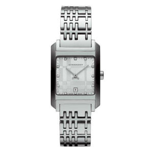 Buy Shop Burberry Heritage Diamond White Dial Silver Stainless Steel Strap Watch for Women - BU1583 USA Online