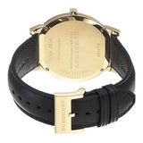 Buy Shop Burberry The City Gold Dial Black Leather Strap Watch for Men - BU2353 USA Online