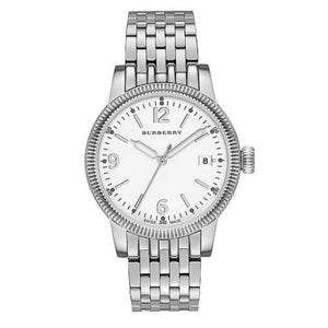 Buy Shop Burberry Analog White Dial Silver Steel Strap Watch for Women - BU7838 USA Online