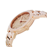 Buy Shop Burberry The City Rose Gold Dial Rose Gold Steel Strap Watch for Women - BU9034 USA Online