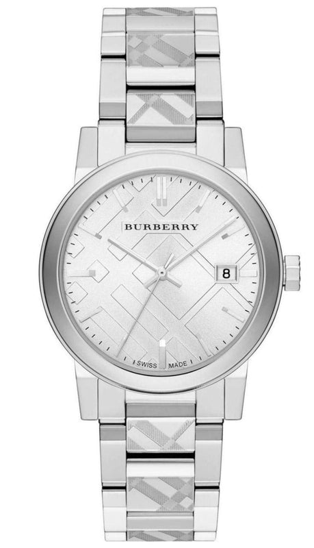 Buy Shop Burberry The City Silver Dial Silver Steel Strap Watch for Men - BU9037 USA Online