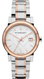 Buy Shop Burberry The City White Dial Two Tone Steel Strap Watch for Women - BU9105 USA Online