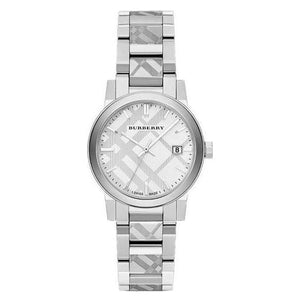 Buy Shop Burberry The City White Dial Silver Steel Strap Watch for Women - BU9144 USA Online