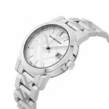 Buy Shop Burberry The City White Dial Silver Steel Strap Watch for Women - BU9144 USA Online