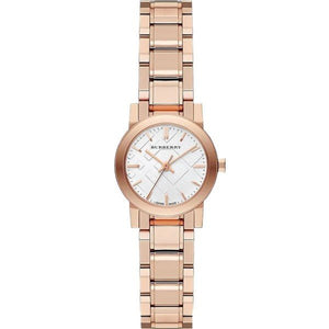 Buy Shop Burberry The City White Dial Rose Gold Steel Strap Watch for Women - BU9204 USA Online