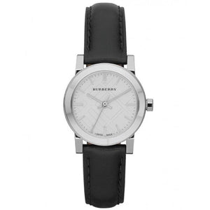 Buy Shop Burberry The City White Dial Black Leather Strap Watch for Women - BU9206 USA Online