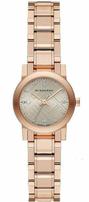 Burberry Heritage Rose Gold Dial Rose Gold Steel Strap Watch for Women - BU9215