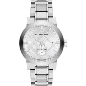 Buy Shop Burberry The City Silver Dial Silver Steel Strap Watch for Men - BU9900 USA Online