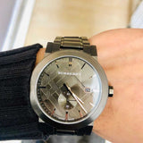 Buy Shop Burberry The City Black Dial Black Steel Strap Watch for Men - BU9902 USA Online