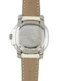 Burberry The Britain Diamonds Mother of Pearl Dial White Leather Strap Watch for Women - BBY1800