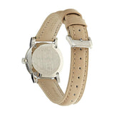 Burberry The City Beige Dial Beige Leather Strap Watch for Women - BU9207