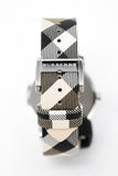 Buy Shop Burberry The City Nova Silver Dial White Leather Strap Watch for Women - BU9022 USA Online