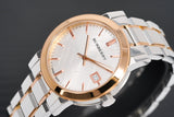 Buy Shop Burberry The City White Dial Two Tone Steel Strap Watch for Women - BU9105 USA Online