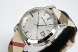 Buy Shop Burberry The City White Dial Brown Leather Strap Watch for Women - BU9113 USA Online