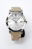Buy Shop Burberry The City White Dial Beige Leather Strap Watch for Women - BU9132 USA Online