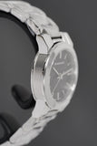 Burberry The City Black Dial Silver Steel Strap Watch for Women - BU9201