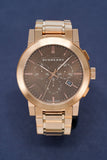 Buy Shop Burberry The City Grey Dial Rose Gold Steel Strap Watch for Men - BU9353 USA Online