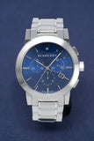 Burberry The City Blue Dial Silver Steel Strap Watch for Men - BU9363