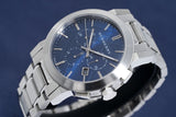 Burberry The City Blue Dial Silver Steel Strap Watch for Men - BU9363