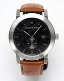 Buy Shop Burberry The City Black Dial Brown Leather Strap Watch for Men - BU9905 USA Online