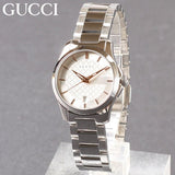 Buy Shop Gucci G Timeless Silver Dial Silver Steel Strap Watch For Women - YA126523 USA Online