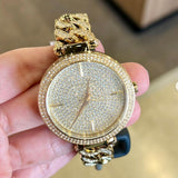Buy Shop Michael Kors Catelyn Crystals Gold Dial Gold Steel Strap Watch For Women - MK4674 USA Online