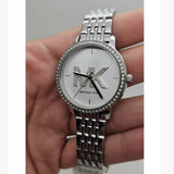 Buy Shop Michael Kors Melissa Quartz Silver Dial Silver Steel Strap Watch for Women - MK1055 USA Online