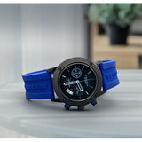 Buy Shop Burberry Sports Chronograph Black Dial Blue Rubber Strap Watch for Men - BU7714 USA Online