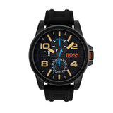 Buy Shop Hugo Boss Orange Detroit Analog Black Dial Black Silicone Strap Watch For Men - 1550011 USA Online
