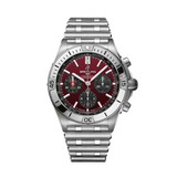 Buy Shop Breitling Chronomat B01 42 Six Nations Wales Red Dial Silver Steel Strap Watch for Men - AB0134A61K1A1 USA Online